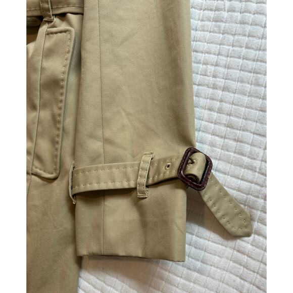 J Crew women's Tan Classic Double Breasted Trench Coat w Belt Size XS - Picture 2 of 12